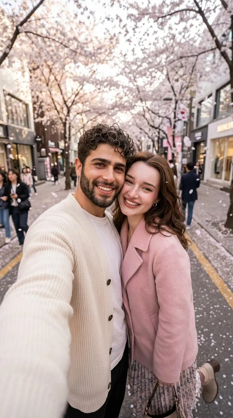 City Street Selfie Template 4