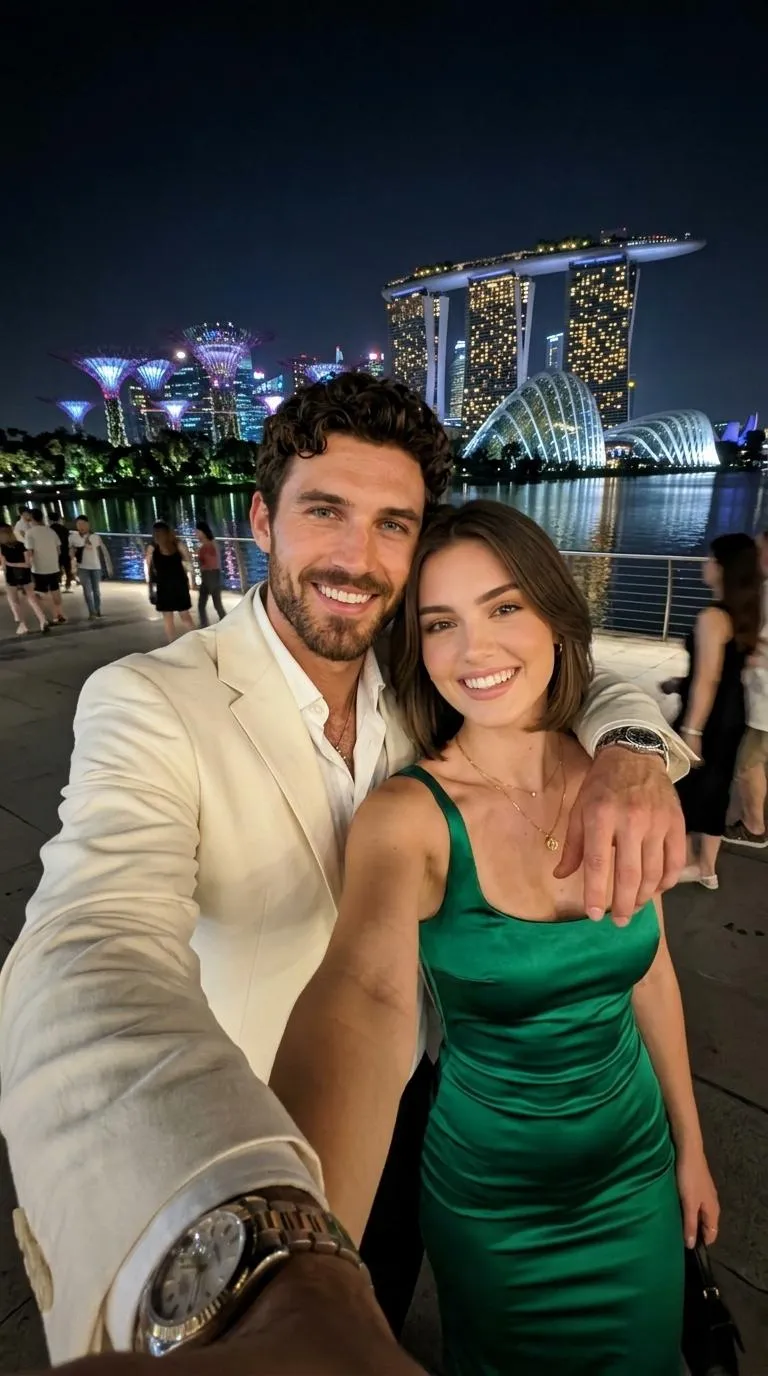 City Street Selfie Template 8